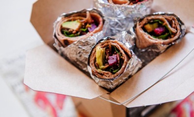 healthy lunch wraps voor onderweg