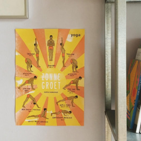 zonnegroet poster yoga