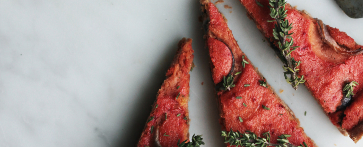 plantaardige bietenquiche