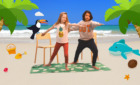 Yoga voor kinderen krijger oefening kinderyoga