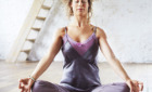 Sukhasana gemakkelijke houding kleermakerszit