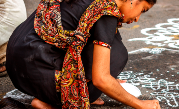 Download een gratis kolam en teken je intentie