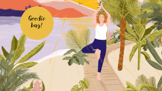Goodiebag met yogacadeaus