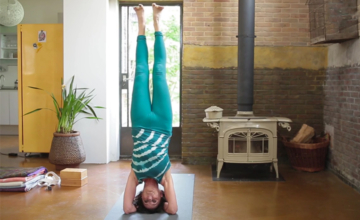 Hoofdstand met Iyengar yogaserie